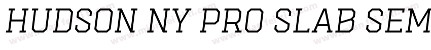 Hudson NY Pro Slab Semi Bold Itl字体转换